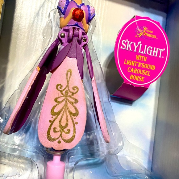 SKYLIGHT CELESTIAL PRINCESS CAROUSEL HORSE LIGHT N’ SOUND MUSIC VTG 1996 WORKS! - Picture 7 of 16
